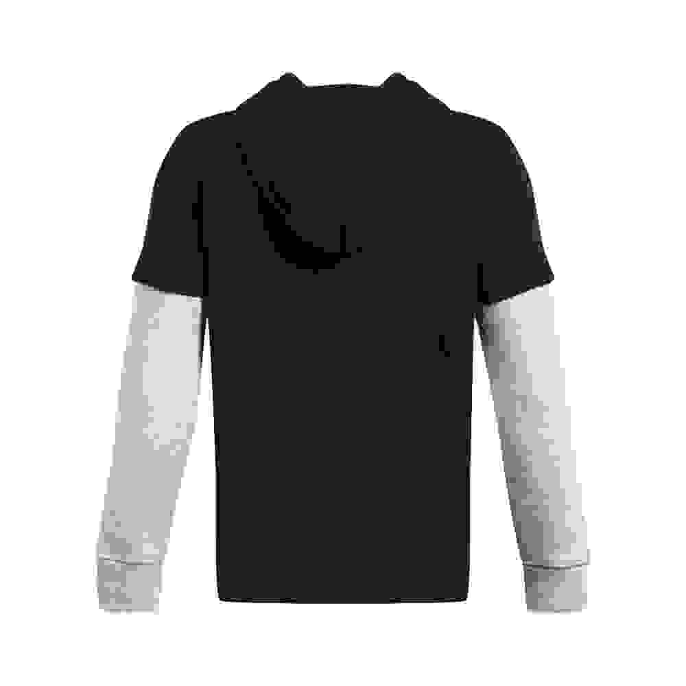 Under Armour UA Icon Fleece Big Boys' Black/Grey Jersey Hoodie